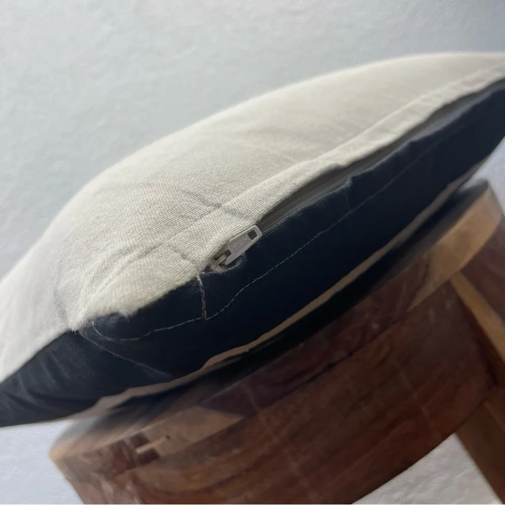 Vintage House l LOVE Retro Mod Graphic Letters Duck Feather Insert Accent Pillow